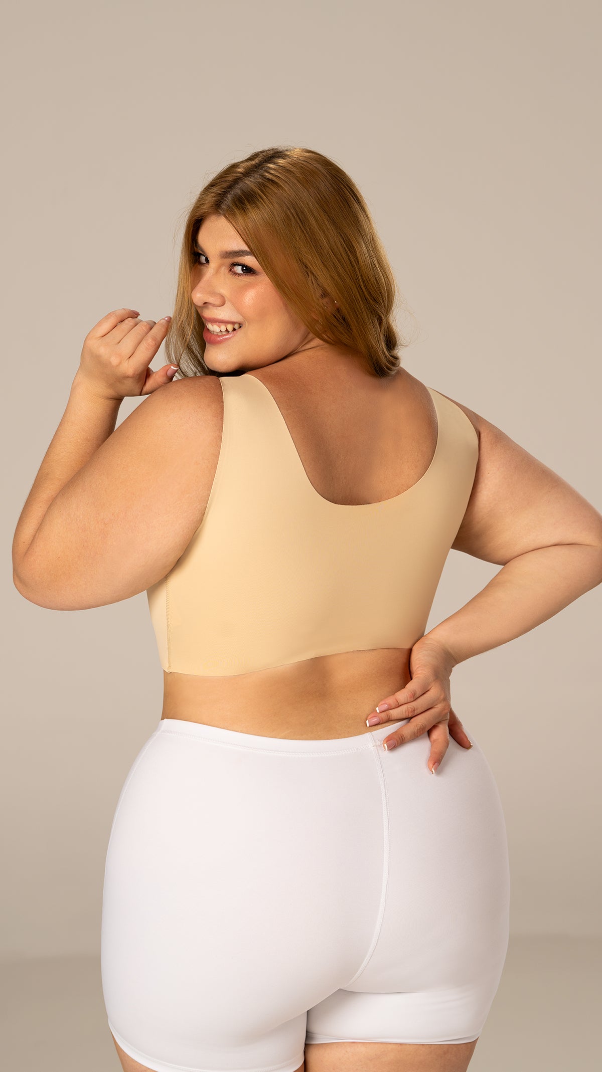 B-06006 Top de realce  (Beige)