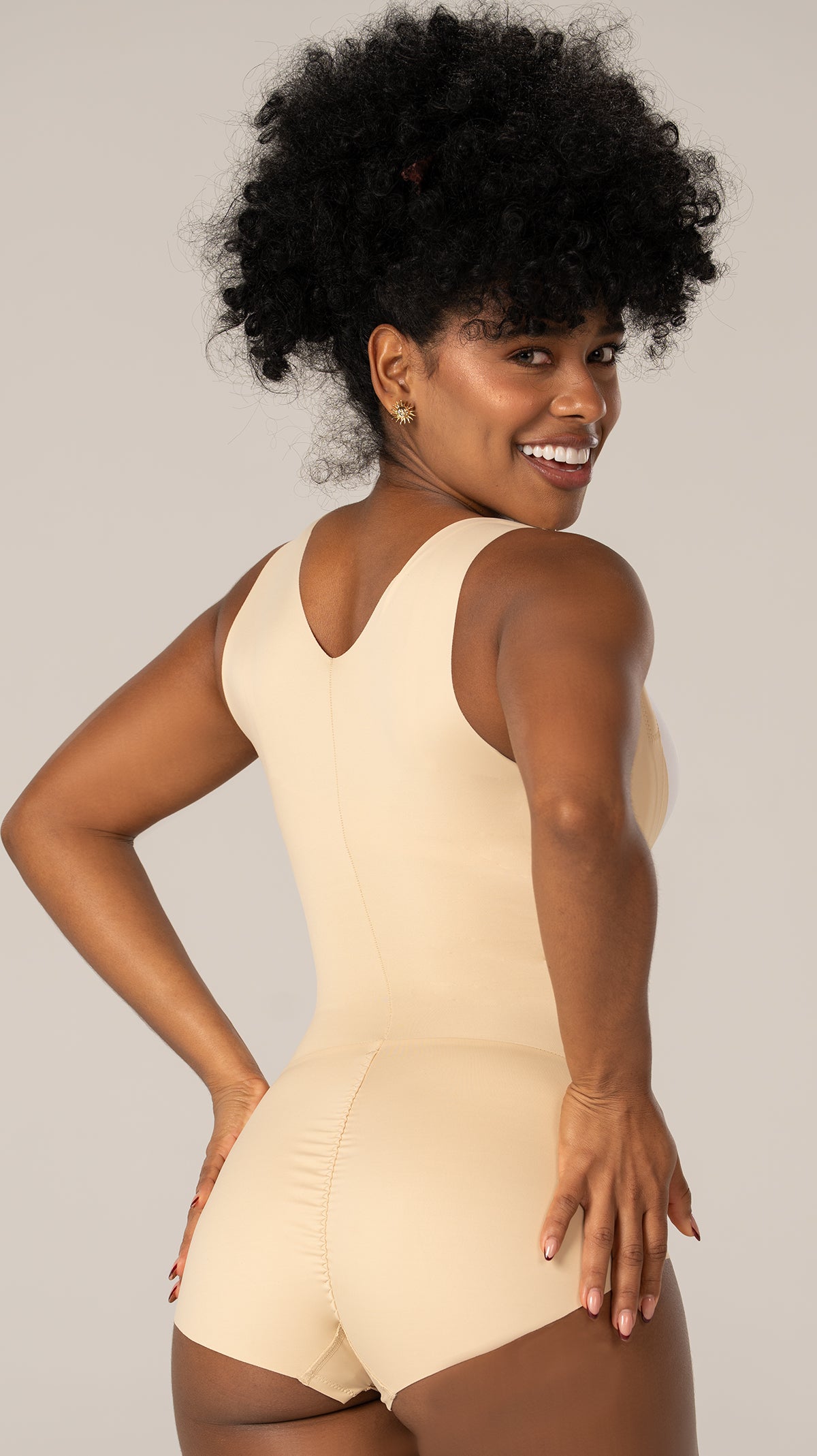 FEX-06035 Faja extra corta (Beige)