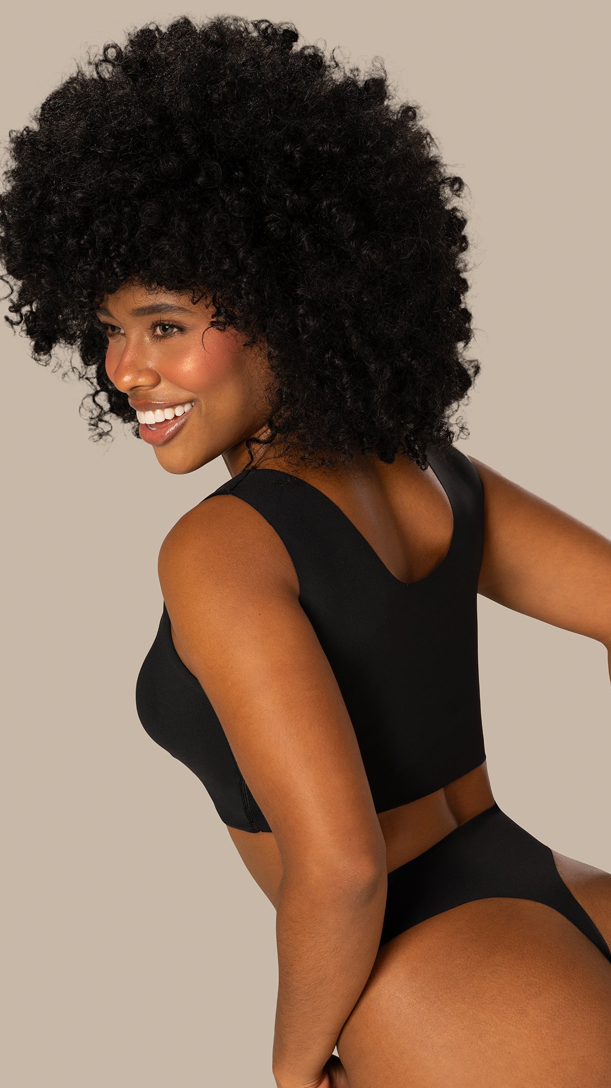 B-06006 Top de realce  (Negro)