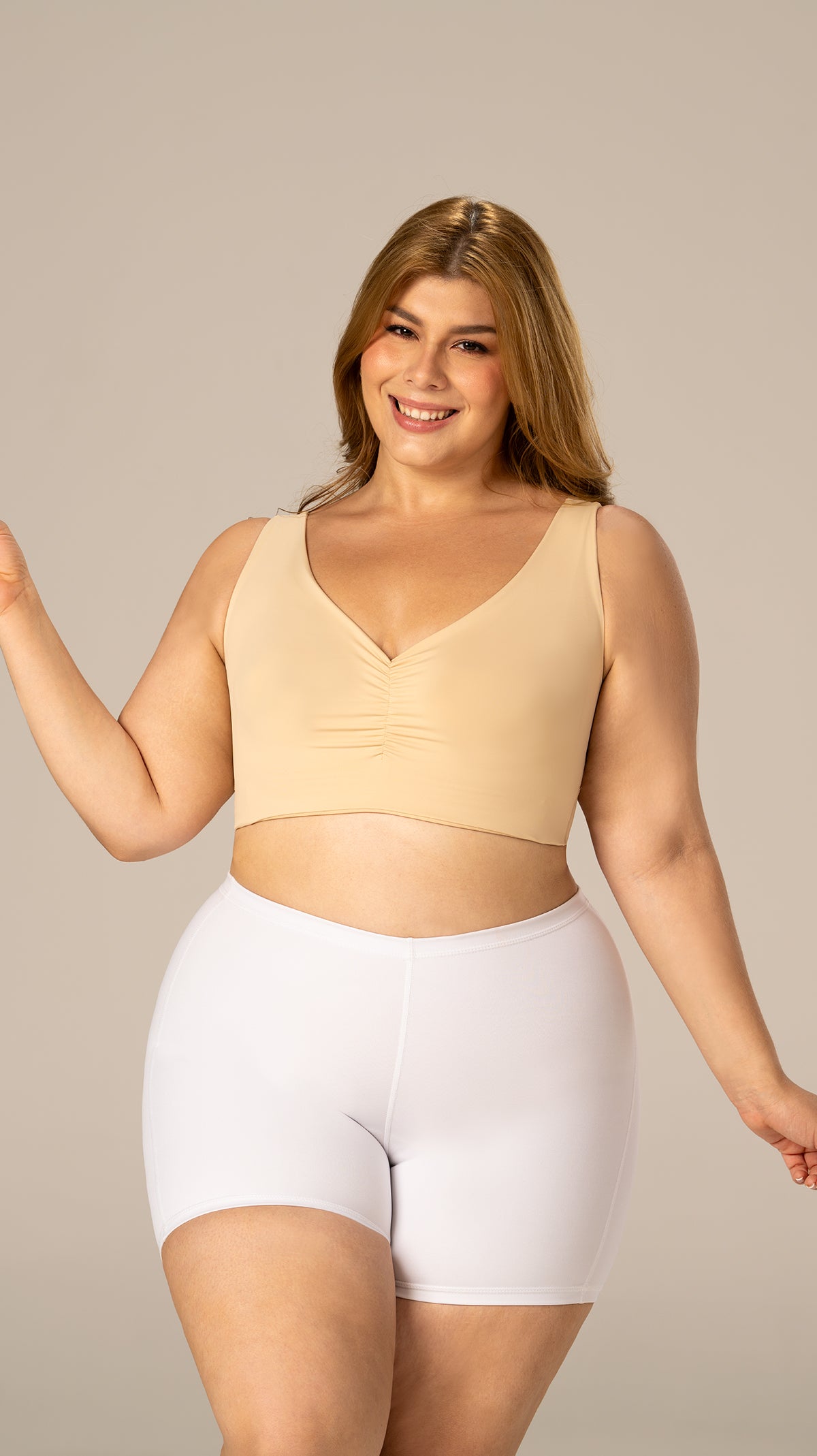 B-06006 Top de realce  (Beige)