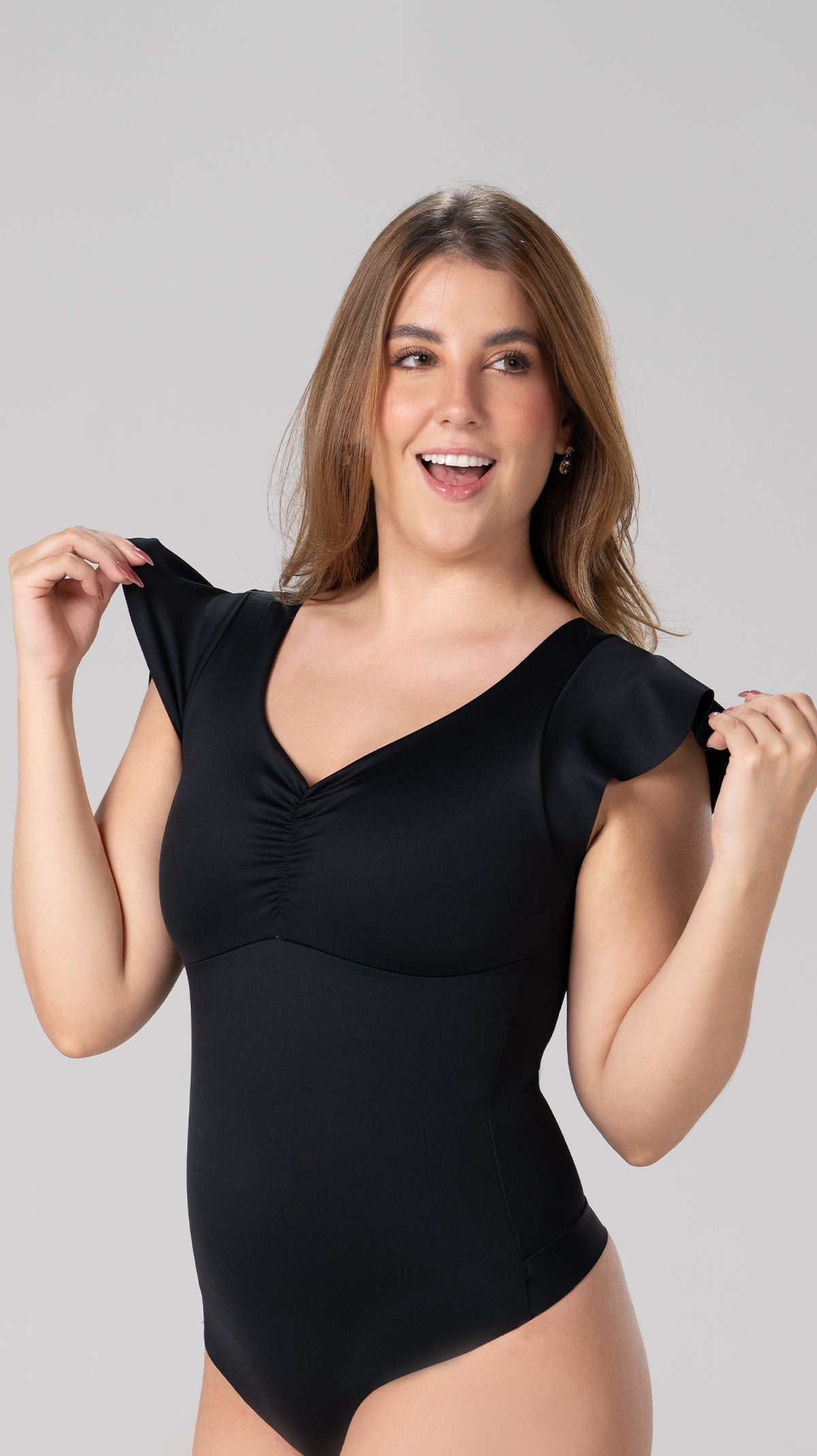 BD-06014 Body manga campana (Negro)