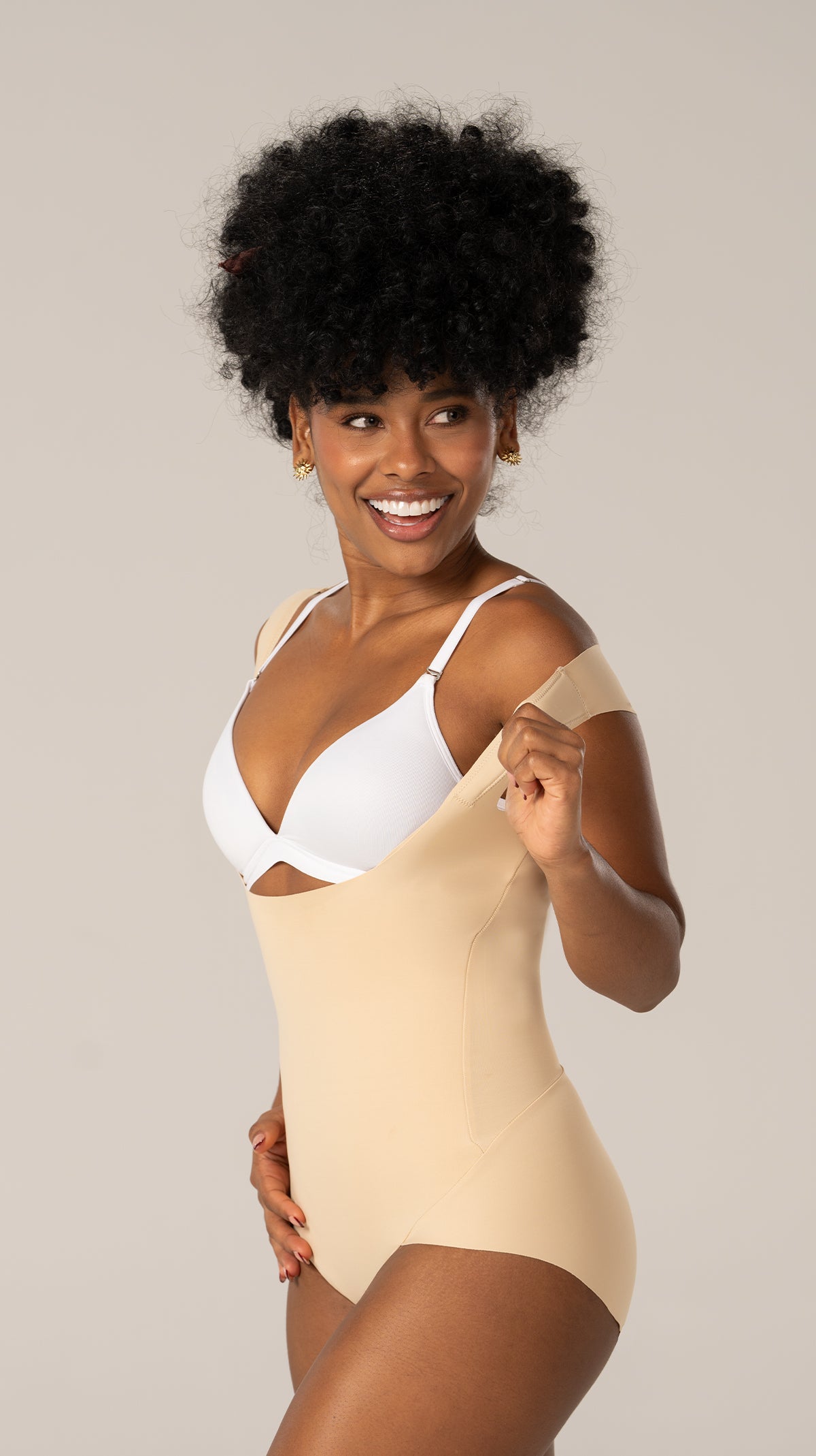 FEX-06035 Faja extra corta (Beige)