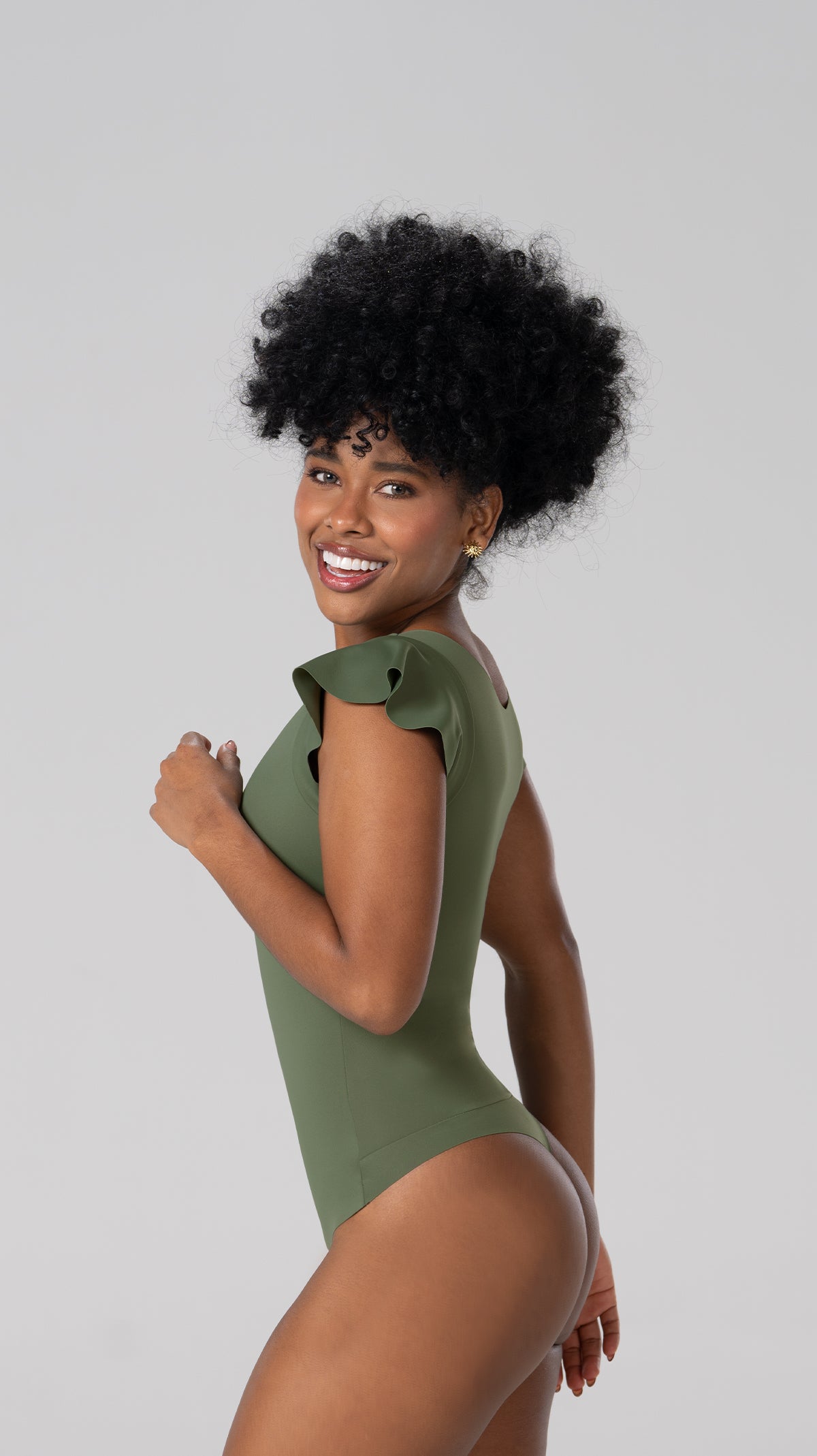 BD-06014 Body manga campana (Verde oliva)