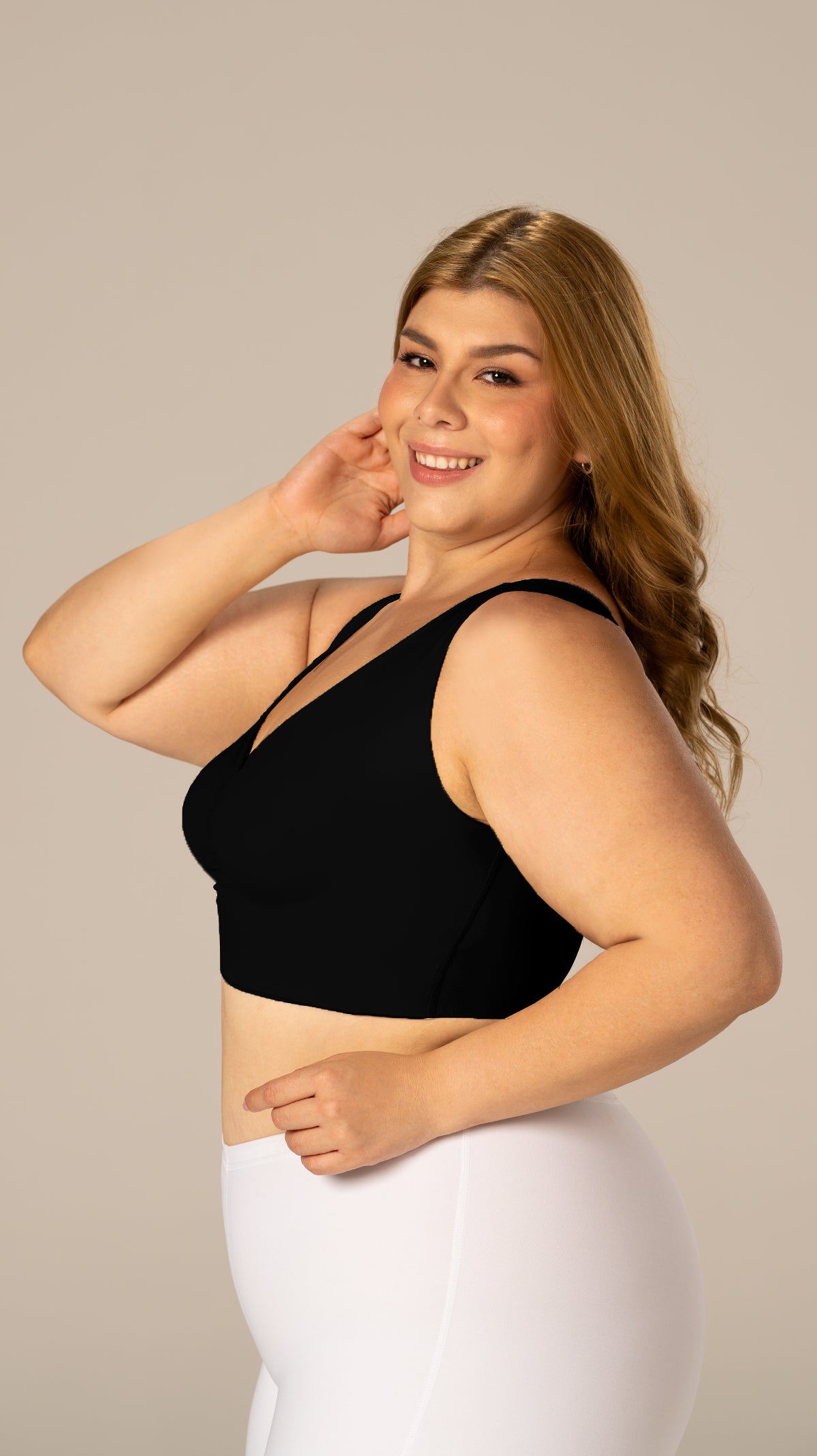 B-06006 Top de realce  (Negro)