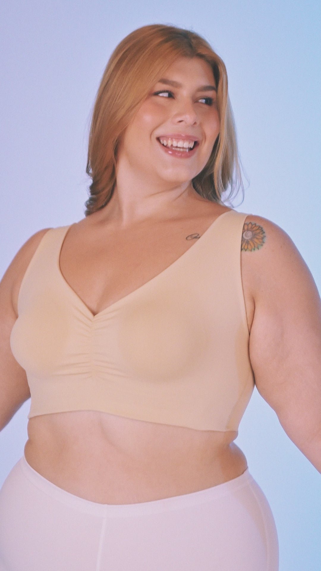 B-06006 Top de realce  (Beige)
