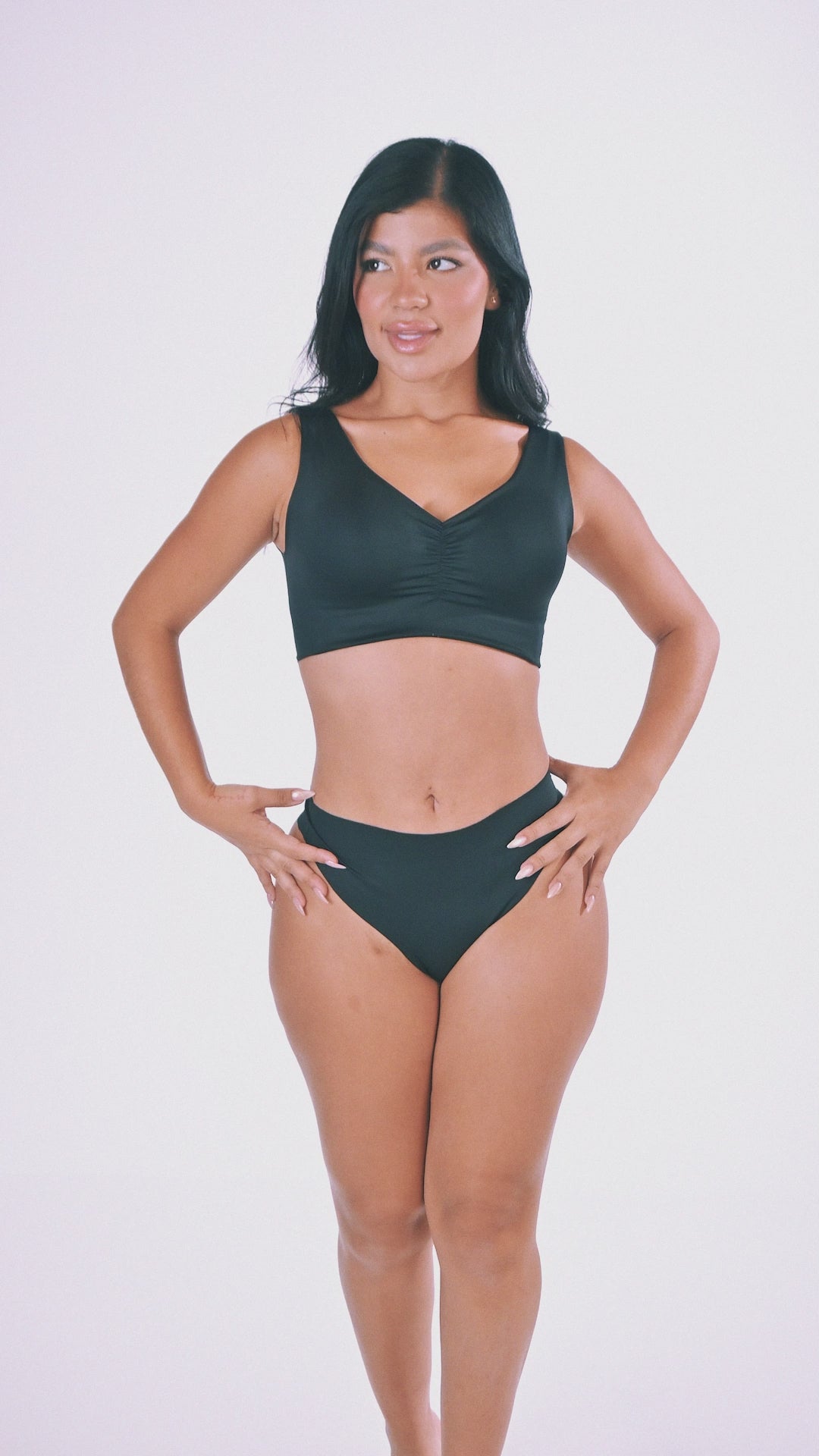 B-06006 Top de realce  (Negro)